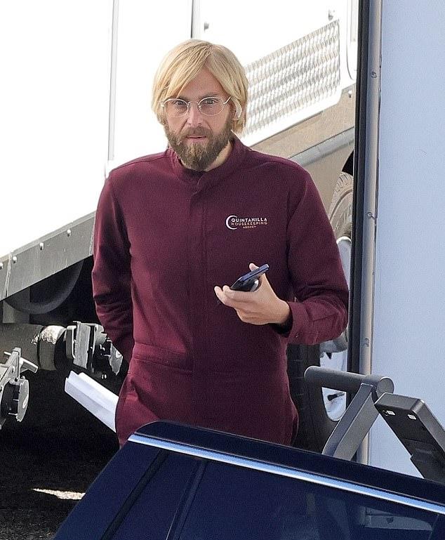 Похудевший Джона Хилл на съемках своего нового фильма «Отсечение»