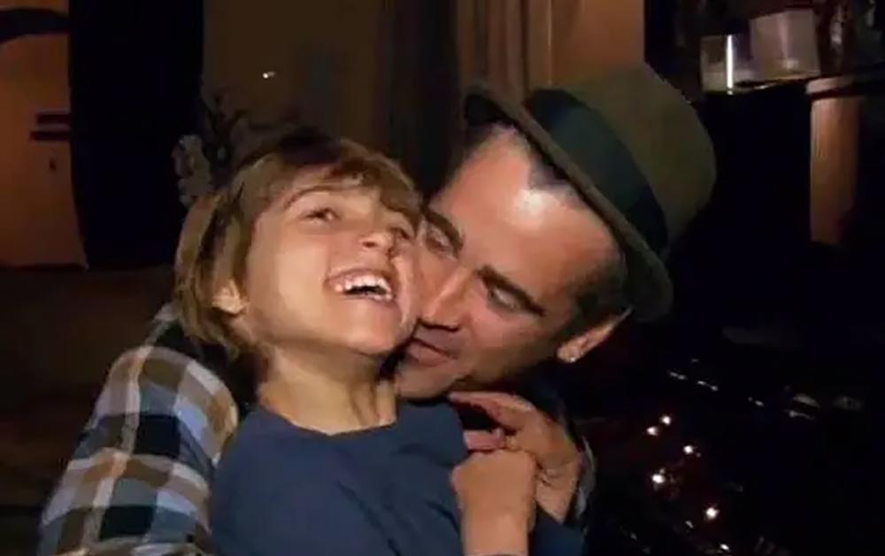 Колин Фаррелл с сыном Джеймсом.