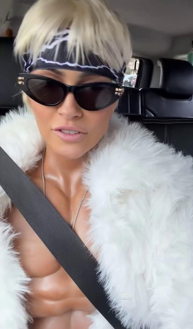 Кришелл тем временем тоже была вылитым Кеном Райана Гослинга, с накладными кубиками пресса.