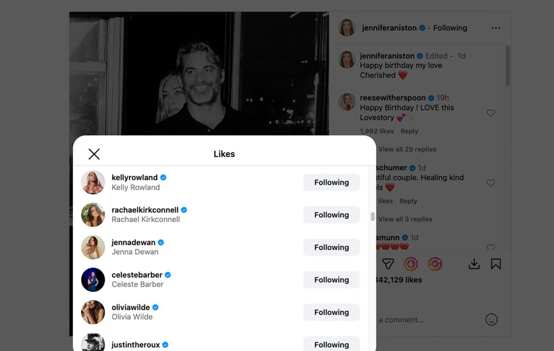 Джастин Теру питает симпатию к Дженнифер Энистон.