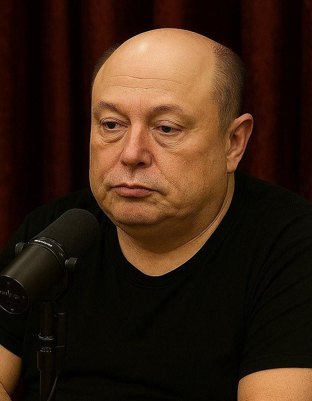 Daily Mail попросила Microsoft Copilot предсказать внешность Маска без пересадки волос и средств для похудения, используя фото с Роганом.