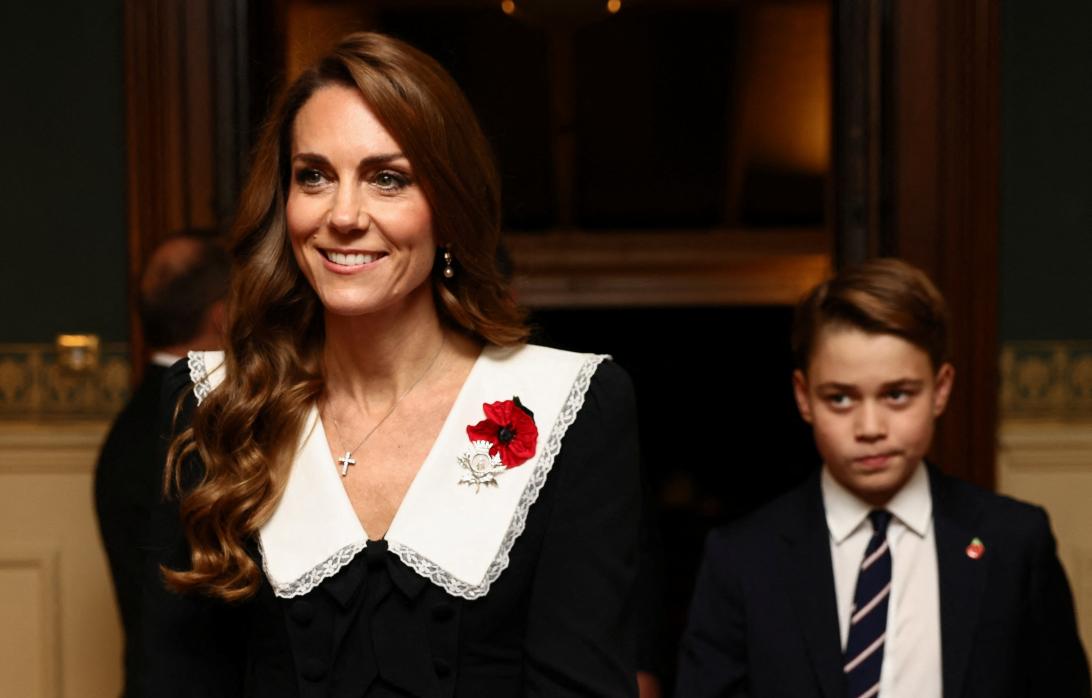 Кэтрин, принцесса Уэльская, и принц Джордж посетили Фестиваль Памяти Королевского Британского Легиона.