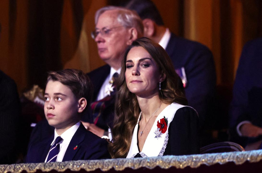 Kate Middleton and her eldest son, Prince George, made a joint appearance at the Festival of Remembrance in London