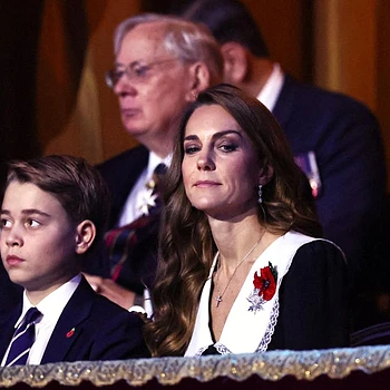 Kate Middleton and her eldest son, Prince George, made a joint appearance at the Festival of Remembrance in London