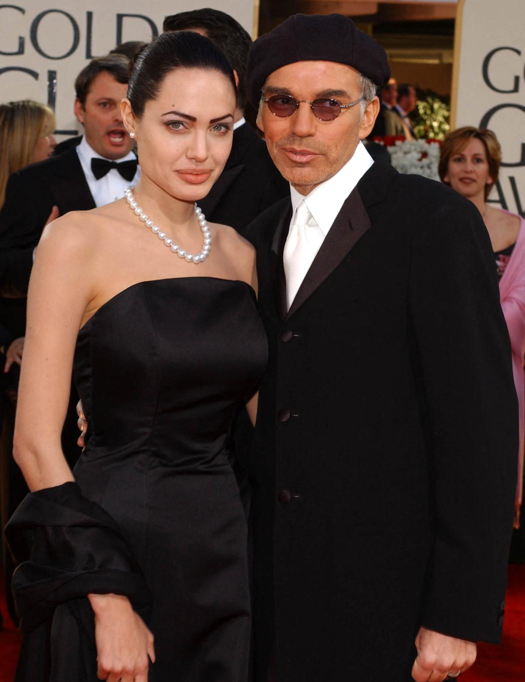 Билли Боб Торнтон и Анджелина Джоли на церемонии «Золотой глобус» 2002 года.