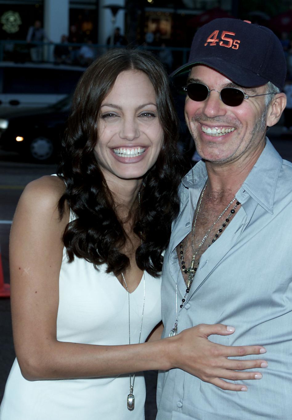 Билли Боб Торнтон и Анджелина Джоли на лос-анджелесской премьере фильма «Соблазн» в 2001 году.