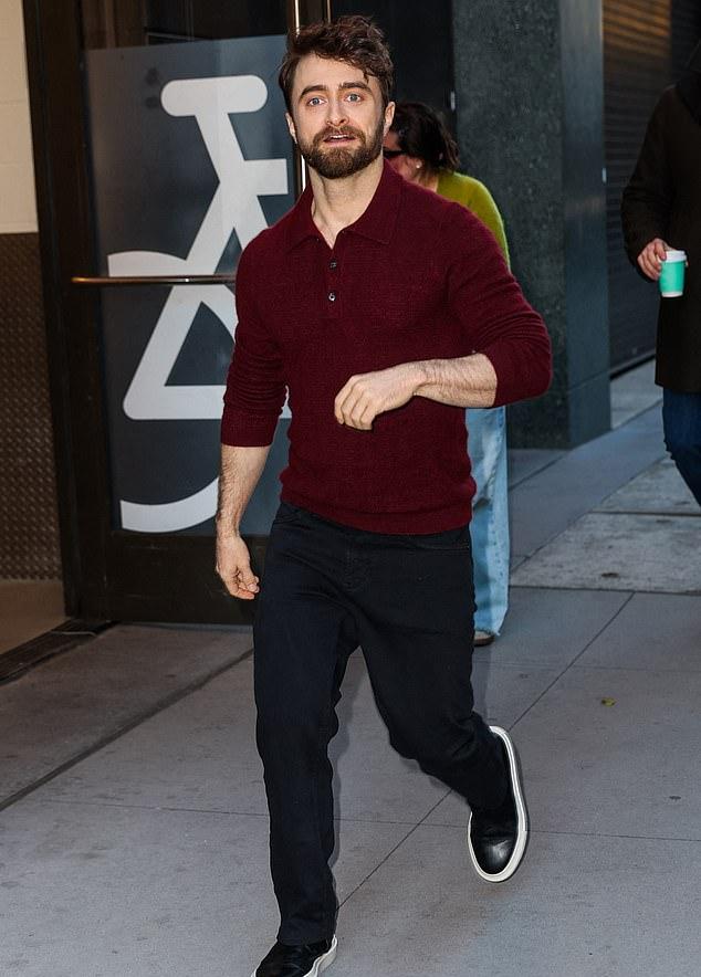 Дэниел сделал умилительное признание во вторник на шоу "Доброе утро, Америка" в Нью-Йорке (на фото — его прибытие на съемки).