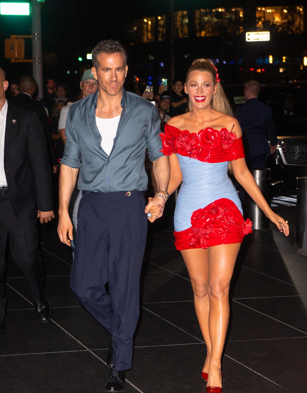 Райан Рейнольдс и Блейк Лайвли появились на афтепати после премьеры «Дэдпул и Росомаха».