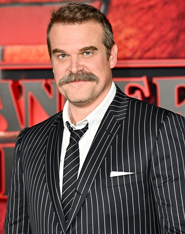 Дэвид Харбор на недавней мировой премьере пятого сезона «Очень странных дел».