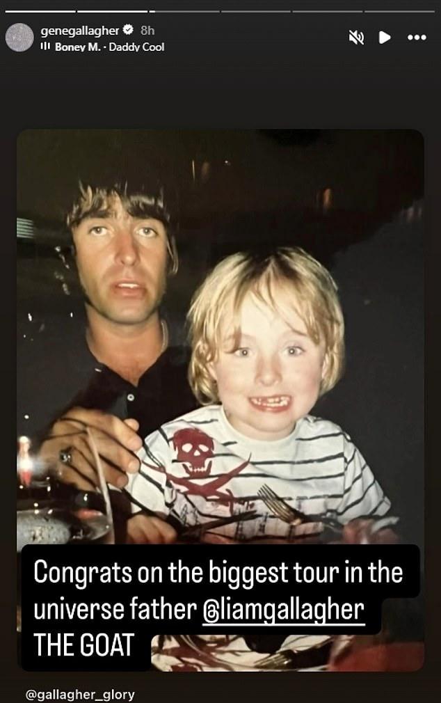 Леннон и Джин выложили трогательные детские снимки. Джин подписал: «Поздравляю с грандиозным туром, отец – ТЫ ВЕЛИЧАЙШИЙ!»