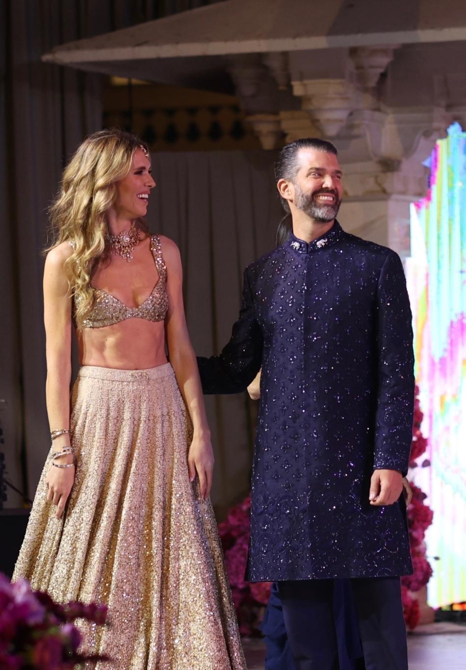 Дональд Трамп-младший и Беттина Андерсон на приёме у миллиардера.