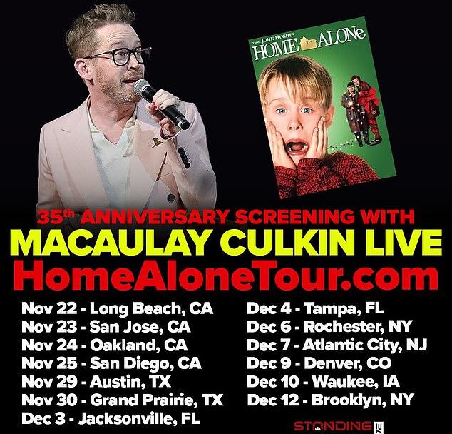 Бывшая детская звезда гастролирует с показами "Один дома", отмечая 35-летие фильма.