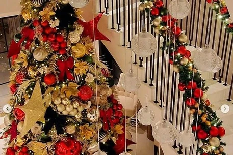 Несмотря на ноябрь, Мишель Киган и Марк Райт заблаговременно украсили свой особняк в Эссексе стоимостью 3,5 миллиона фунтов стерлингов к Рождеству