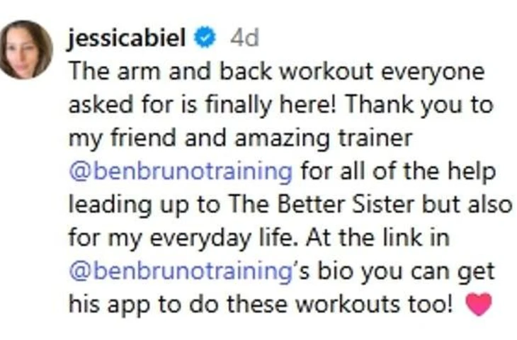 Джессика Бил раскрыла секрет своей невероятно подтянутой фигуры, продемонстрировав интенсивные тренировки в новом видео