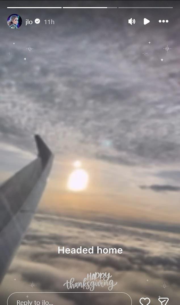 Часами ранее Лопес прилетела в Калифорнию из Индии, где за гонорар выступала на роскошной свадьбе Мантены и Гадираджу в Удайпуре.