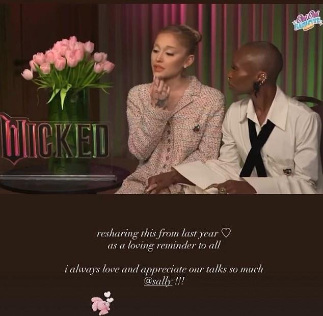 Актриса, делясь эмоциональным прошлогодним интервью с промо-тура «Злой», мягко призвала критиков к доброте.