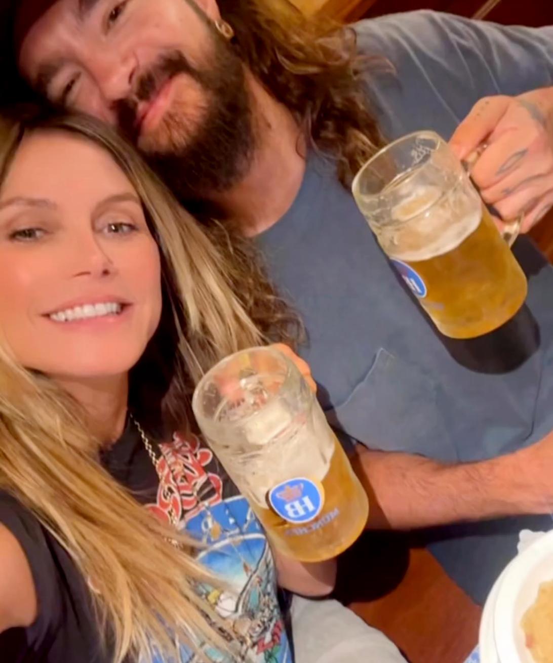 Хайди Клум и Том Каулитц отлично проводят время в Германии.