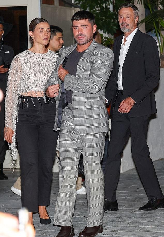 На фото: Гнатов, Зак и Дэвид на премьере фильма «Семейное дело» в июне 2024 года.