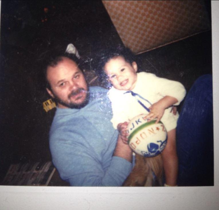 Юная Меган Маркл с отцом Томасом Марклом.