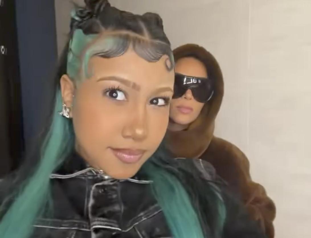 Ким Кардашьян не поспевает за своими детьми