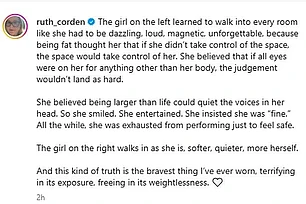 Сестра Джеймса Кордена Рут начала год с пробежки, продемонстрировав впечатляющие результаты своего похудения