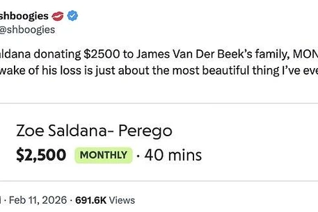 Зои Салдана оказала поддержку семье Джеймса Ван Дер Бика после его смерти в 48 лет