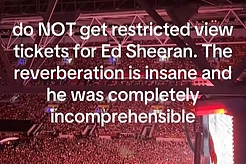 Поклонники были крайне возмущены концертом Эда Ширана в Брисбене, испорченным плохим звуком