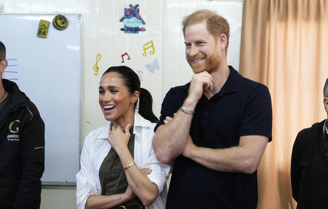 Меган Маркл и принц Гарри прибыли в Иорданию в первый день своего неожиданного визита в страну