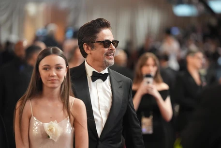 Редко появляющаяся на публике дочь Бенисио Дель Торо стала его спутницей на церемонии SAG Actor Awards 2026 в воскресенье