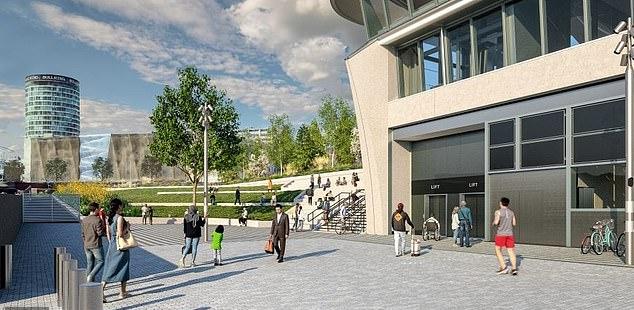 Новая железнодорожная станция в Бирмингеме, обслуживающая поезда HS2