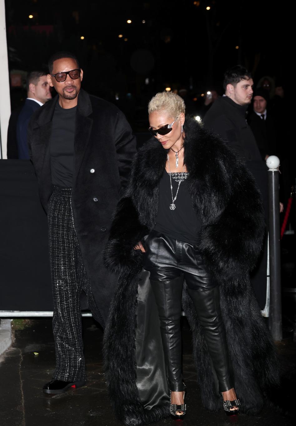 Уилл и Джада Смит на презентации капсульной коллекции Лубутена от Джейдена Смита в Париже.