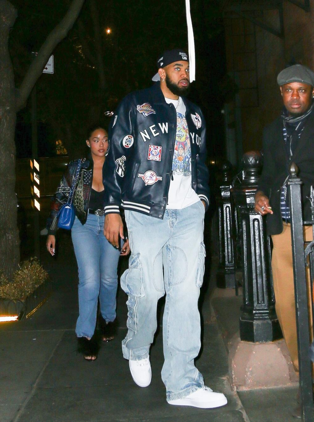 Джордин Вудс и Карл-Энтони Таунс в Нью-Йорке.