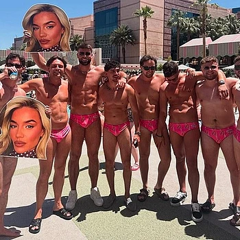 Casey O’Gorman/tvshowbiz/molly-smith/index.htmlmade sure bride-to-be Molly Smith wasn’t far from fiancéTom Clare’s mind amid hisLas Vegasstag do on Saturday