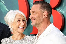 Tom Hardy shared a warm embrace with his MobLand co-star Dame Helen Mirren at the season two premiere on Thursday, but a body language expert has claimed there was more to the hug than meets the eye