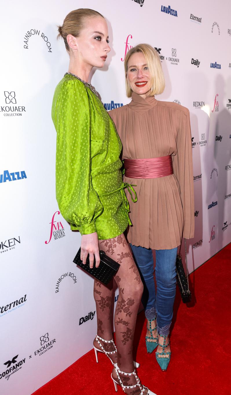 Кай Шрайбер и Наоми Уоттс на 13-й Ежегодной премии Fashion Media Awards.